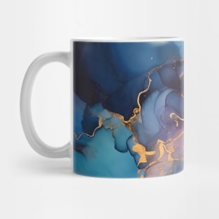 Violet Vortex - Abstract Alcohol Ink Art Mug